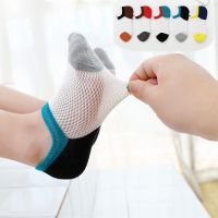 5/10双装儿童袜子薄网眼透气棉袜男童女童短袜船袜浅口潮袜