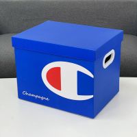 收纳箱纸盒ins风装玩具衣物收纳箱纸质零食书后备箱储物箱sup