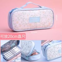 笔袋简约大容量小学生可爱女复古风文艺儿童初中高中生大学