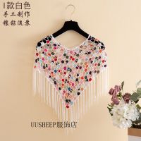 披肩女夏季外搭短款镂空上衣钩花罩衫宽松薄款坎肩苏防晒针织衫