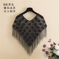 披肩女夏季外搭短款镂空上衣钩花罩衫宽松薄款坎肩苏防晒针织衫