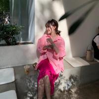 小红书自制三宅褶皱裙pp系列中长款直筒松紧百褶半身裙仙