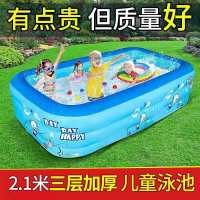 儿童充气游泳池婴儿小孩戏水池游泳桶大家用充气加厚成人洗澡池
