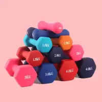 小哑铃女士一对健身家用器材儿童瑜伽初学者瘦手臂1/2/3/45kg公斤