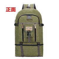 新款100l加高大容量双肩包加厚帆布打工行李包男女户外旅行背包