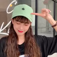 帽子女做旧水洗复古软顶鸭舌帽弯檐棒球帽女街头杨幂同款灰色帽子