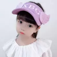 帽子女新款百搭夏季针织字母空顶遮阳帽防晒紫外线户外运动棒球帽