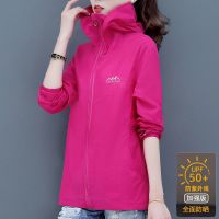 防晒衣服女2021新款防紫外线夏季透气薄款骑车长袖宽松短外套