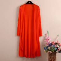 沙滩女夏季网纱薄披肩外套中长款长袖开衫大码外搭披风防晒衣女