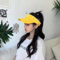 无顶棒球帽子女百搭空顶遮阳鸭舌帽学生夏季休闲户外运动帽男