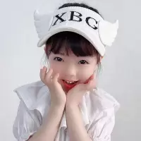 帽子女新款百搭夏季针织字母空顶遮阳帽防晒紫外线户外运动棒球帽