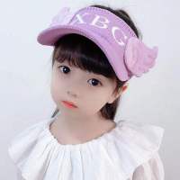 帽子女新款百搭夏季针织字母空顶遮阳帽防晒紫外线户外运动棒球帽