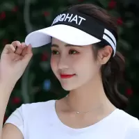 帽子女夏天空顶遮阳帽韩版防晒无顶鸭舌太阳帽运动跑步户外棒球帽
