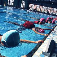 游泳用品充气浮漂浮带男女辅助儿童初学者成人背漂训练器套装