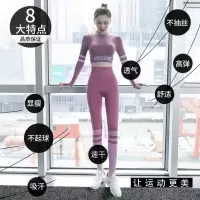 新瑜伽服女款弹力紧身时尚速干衣服跑步健身房运动女套装