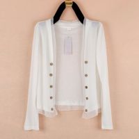 夏季女装短款外套薄款防晒衣大码长袖针织衫开衫外搭空调衫小披肩