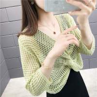 镂空罩衫女夏季2021新款时尚短款披肩外搭配吊带裙的坎肩上衣洋气