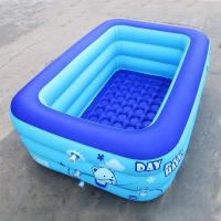 送海洋球约1.2米3层游泳池小孩洗澡浴盆婴儿充气儿童玩具池家用成