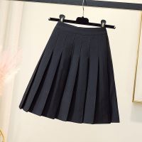 2021夏季新版百褶裙黑色高腰显瘦防走光短裙a字裙半身裙包臀裙女