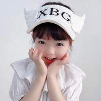 帽子女新款百搭夏季针织字母空顶遮阳帽防晒紫外线户外运动棒球帽