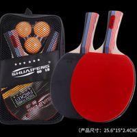 乒乓球拍成人中小学生儿童比赛训练初学者乒乓球拍横拍直拍双拍