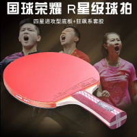 乒乓球拍六星双拍初级学生球拍一星二星三星四星五星横直拍