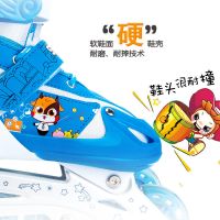 溜冰鞋儿童溜冰鞋男女童滑冰鞋轮滑鞋旱冰鞋闪灯套装3-5-7-12岁