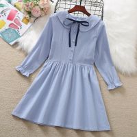 女童连衣裙秋季2021新款小女孩棉布裙子儿童公主裙中大童洋气秋装