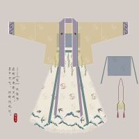 语燕对襟短衫汉服褙子宋制齐腰配宋抹吊带套装日常春夏