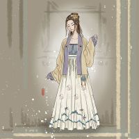 语燕对襟短衫汉服褙子宋制齐腰配宋抹吊带套装日常春夏