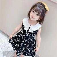 女童雪纺连衣裙2021新款小童洋气背心裙女童公主裙女孩夏天裙子