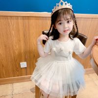 2021新款夏季女童连衣裙洋气公主裙仙女网纱裙儿童蛋糕裙韩版潮