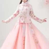 女童汉服夏款儿童古装仙夏款中国风唐装2021新款唐装