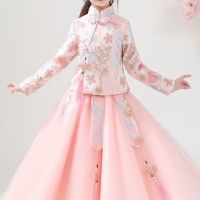女童汉服夏款儿童古装仙夏款中国风唐装2021新款唐装