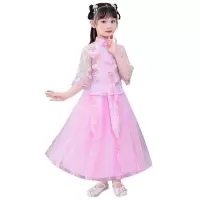 女童汉服夏款儿童古装仙夏款中国风唐装2021新款唐装