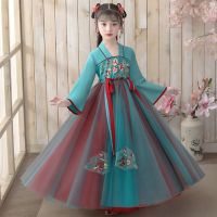 儿童汉服女童古装衣服春夏装中国风仙女裙唐装仙服装古装裙套装