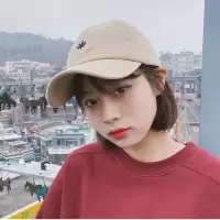 帽子女夏天鸭舌帽女韩版休闲百搭学生街头棒球帽防晒遮阳帽刺绣帽