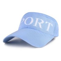 女士帽子夏季防晒遮阳新款棉针织字母空顶帽女跑步运动棒球帽子