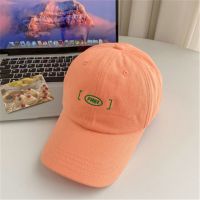 简约字母刺绣棒球帽女春夏韩版简糖果色ins帽子男女生情侣鸭舌帽
