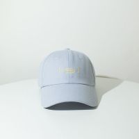 简约字母刺绣棒球帽女春夏韩版简糖果色ins帽子男女生情侣鸭舌帽