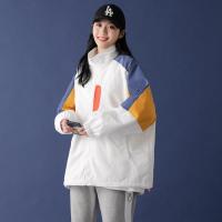 夏季薄款风衣外套女2021新款松蒲熠星同款拼色冲锋防晒衣ins宽松