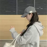 日系休闲简约大字母鸭舌帽子女春夏韩版百搭潮人街头显脸小棒球帽