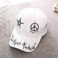 黑白拼色个性棒球帽夏鸭嘴帽男女铁环飘带子潮人ins鸭舌帽子