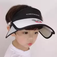 儿童空顶帽子男童女童宝宝鸭舌遮阳防晒夏季太阳幼儿园大帽檐沙滩