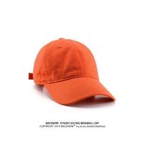 夏天水洗全棉色日系棒球帽ins男女黑色韩版软顶鸭舌帽子潮