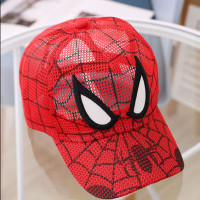 蜘蛛侠儿童帽子春秋遮阳帽防晒男童夏薄款鸭舌帽宝宝棒球太阳帽潮