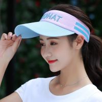 帽子女夏天空顶遮阳帽韩版防晒无顶鸭舌太阳帽运动跑步户外棒球帽