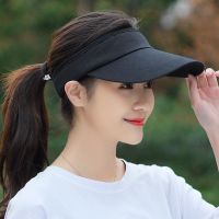 帽子女夏天空顶遮阳帽韩版防晒无顶鸭舌太阳帽运动跑步户外棒球帽