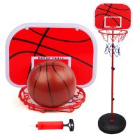 送球+打气筒1.8米篮球架可升降铁框稳定底盘室内外篮球架