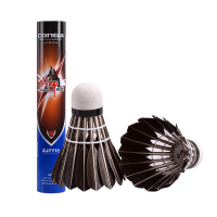 练习羽毛球 鸭毛黑白色室内外初学球 12只装训练羽毛球ymq